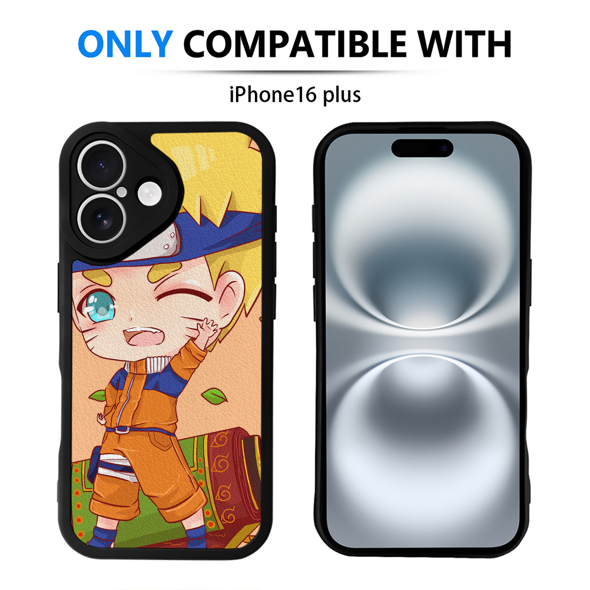 （画像用） NARUTO -ナルト- NARUTO -ナルト- 疾風伝 【iPhone 16シリーズ対応】シリコンスマホケース（レザー調） 材質：シリコン
